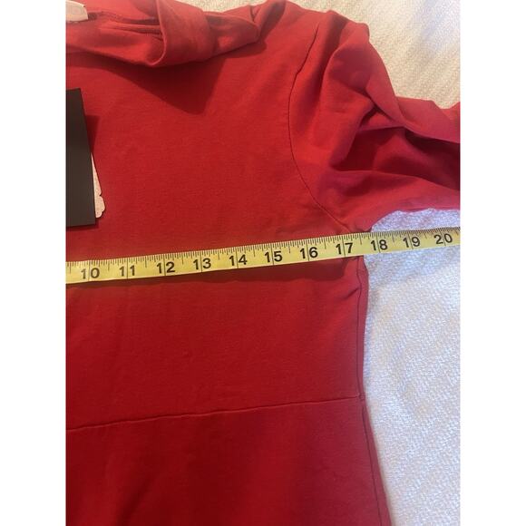 NWT Bryn Walker Weekend Lagen Look Bamboo French Terry Mock Neck Dress XS - Picture 5 of 6